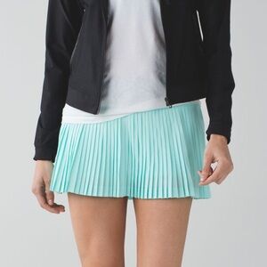 Lululemon Pleat To Street Skirt II Tranquil Blue/Ace Spot Tranquil Blue Black 8